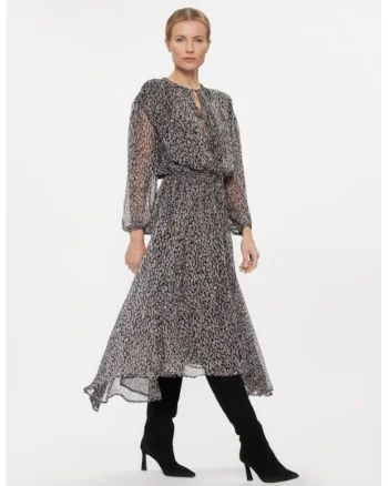Rochie casual dama,  303438777, Poliester, Negru