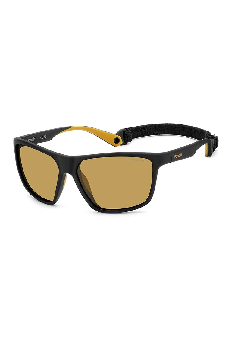 Ochelari de soare cu lentile polarizate, Negru/Galben mustar