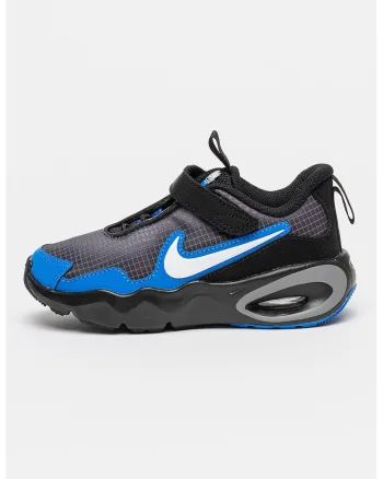 Pantofi sport Air Max Nova cu bareta velcro, Negru/Albastru inchis