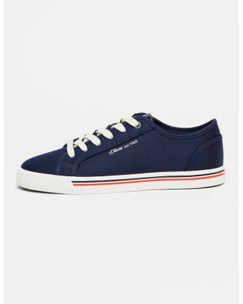 Tenisi canvas low-cut, Bleumarin stins