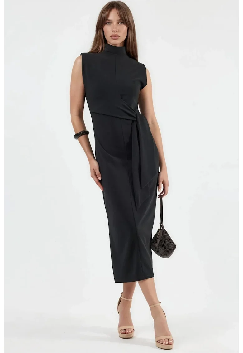 Rochie Midi  negru, poliester