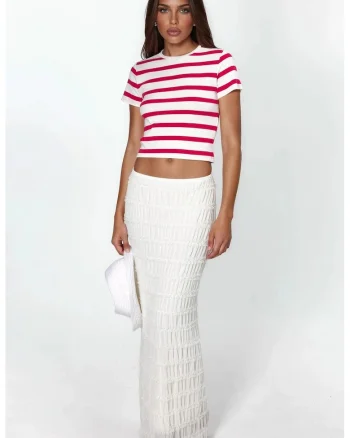 Tricouri dama,  tricou de baza, maneca scurta, rosu, 95% bumbac