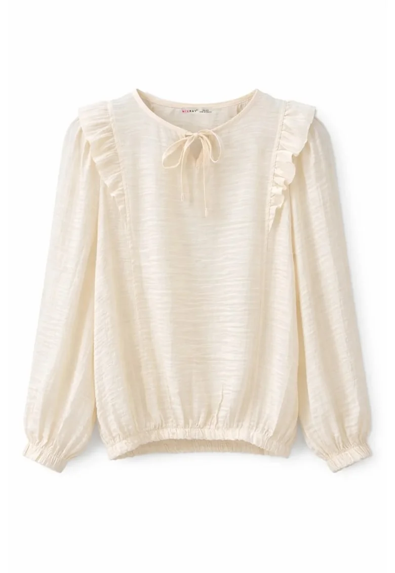 Bluza dama,  Natural, Volane