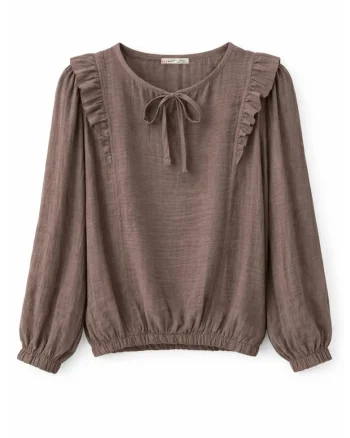 Bluza dama,  Maro, Guler rotund