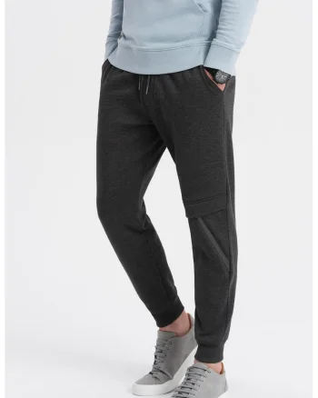 Pantaloni de trening cu talie ajustabila, Gri antracit