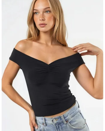 Tricou dama,  Tricot, Negru