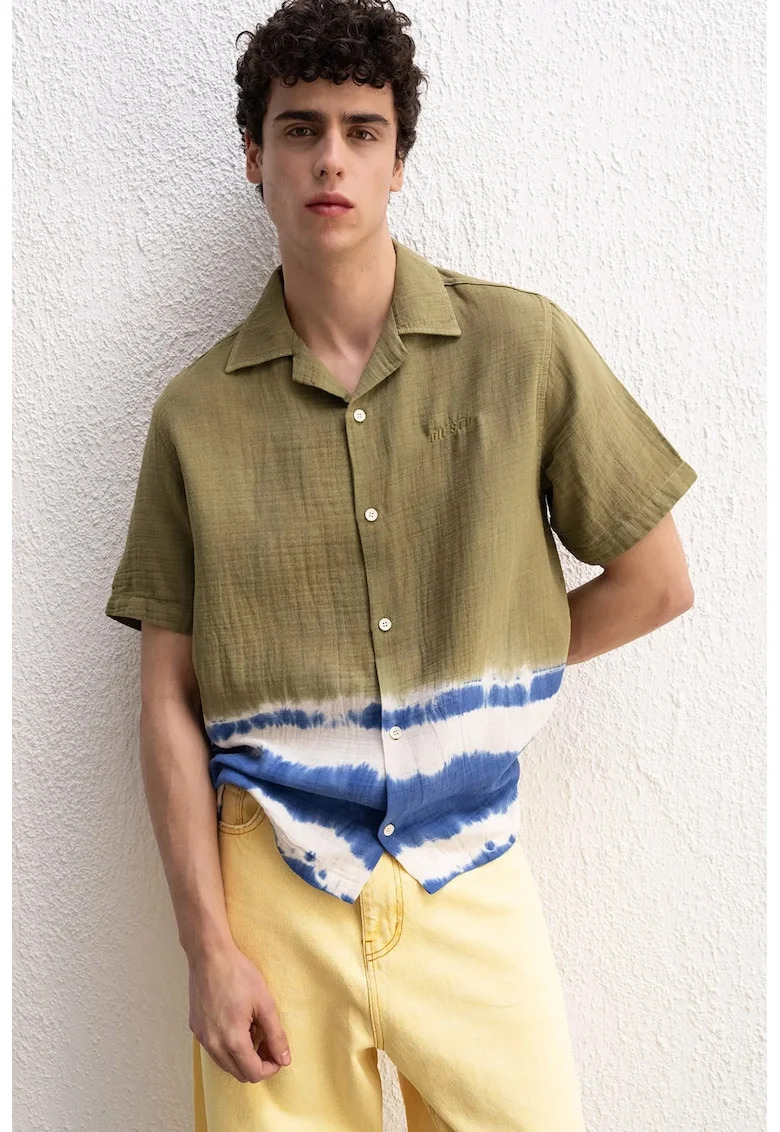 Camasa barbati,  cu maneca scurta, multicolor, bumbac