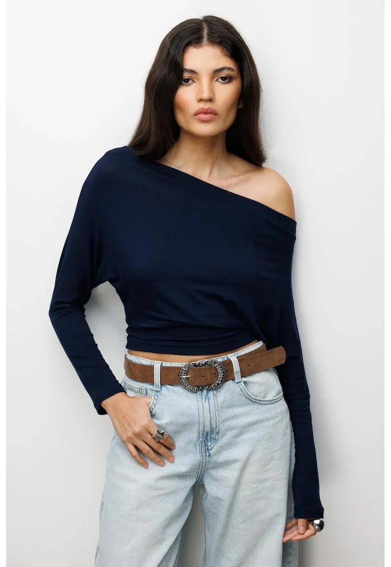 Bluza,  Pentru dama, Bleumarin, Slim fit