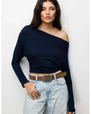 Bluza,  Pentru dama, Bleumarin, Slim fit