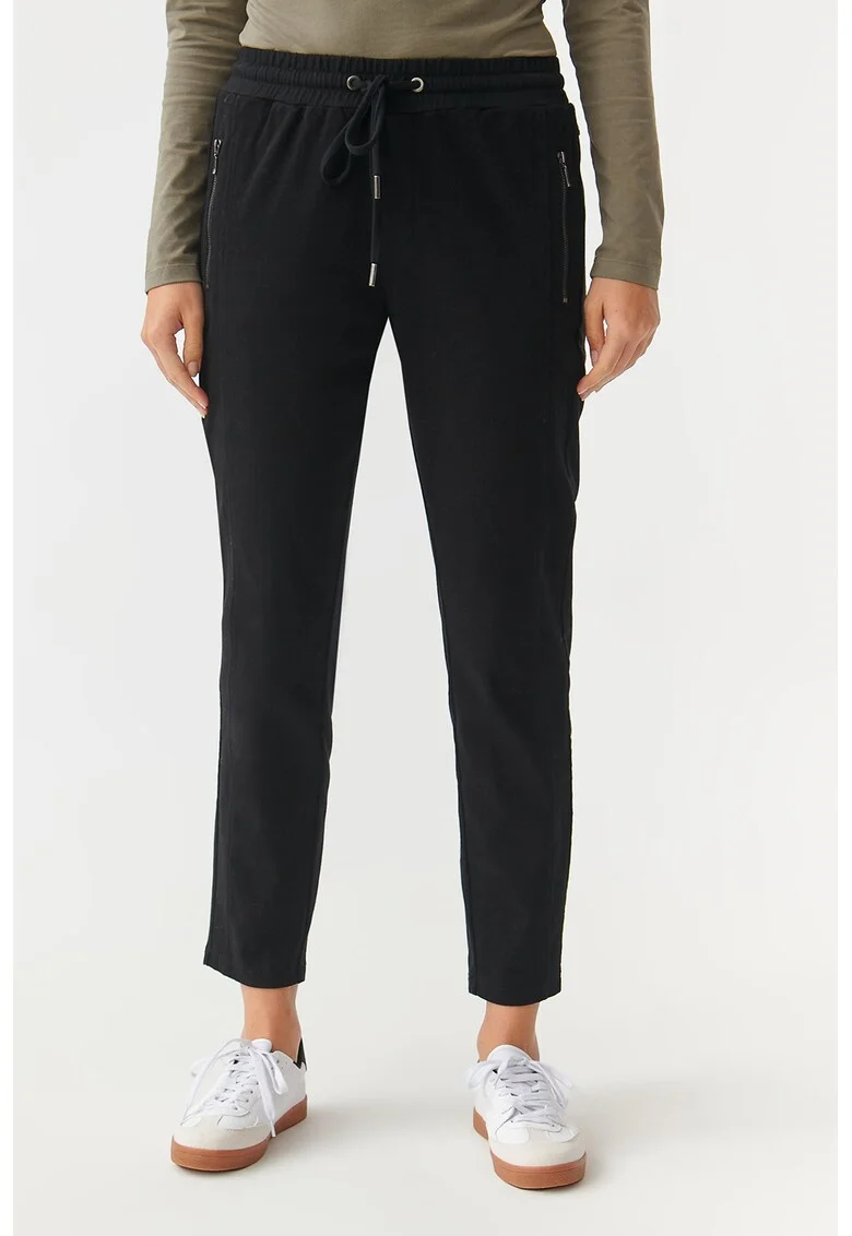 Pantaloni de trening din amestec de bumbac Saziri, Negru