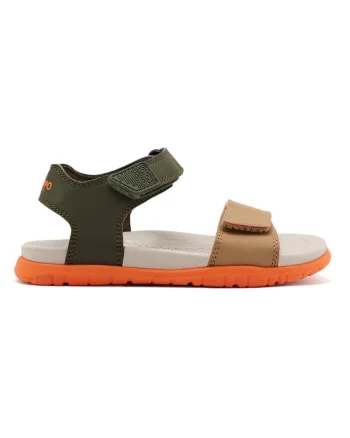 Sandale cu inchidere velcro Alton, Kaki