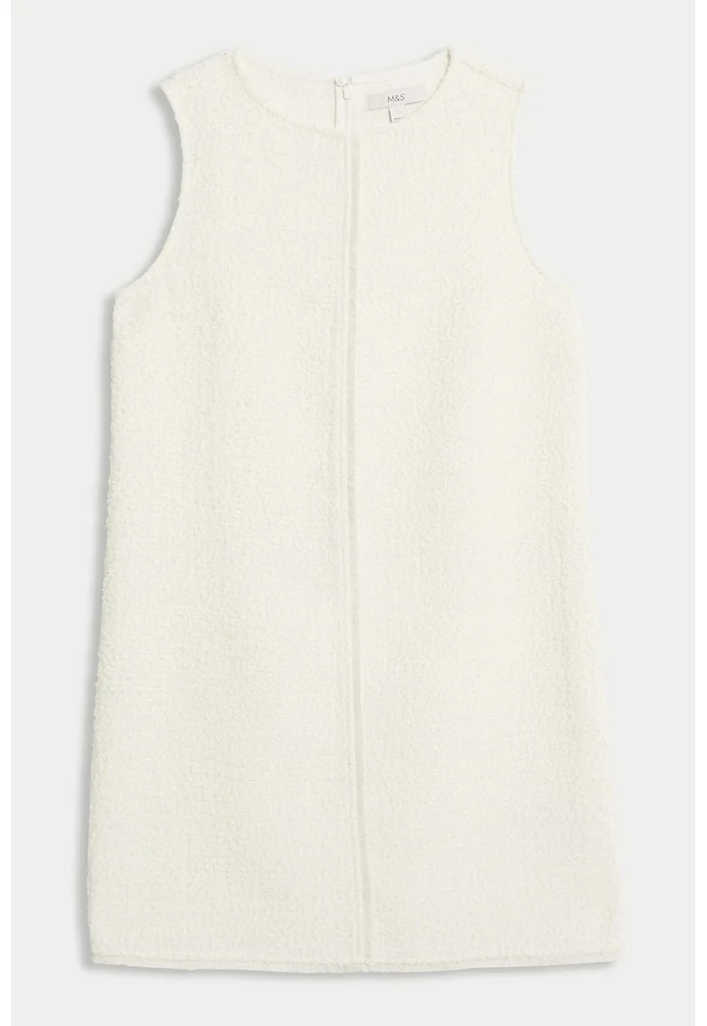 Rochie mini texturata, Bej deschis