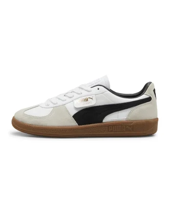 Pantofi sport din piele intoarsa Palermo, Alb/Negru/Bej