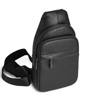 Geanta pentru barbati, 1014B, piele naturala, Negru