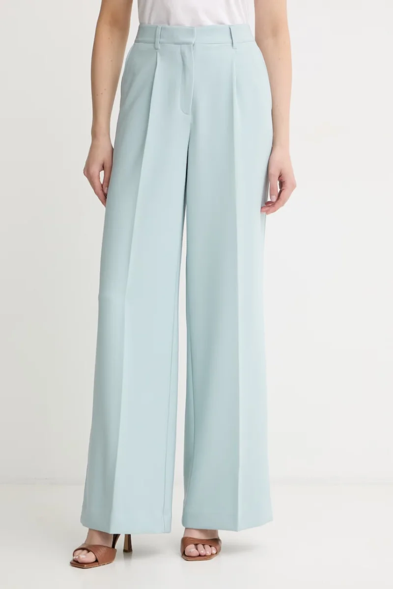 BOSS Orange pantaloni wide leg pentru femei C_Tiwi2