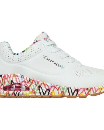 Pantofi sport femei Skechers Uno - Loving Love 155506-WHT