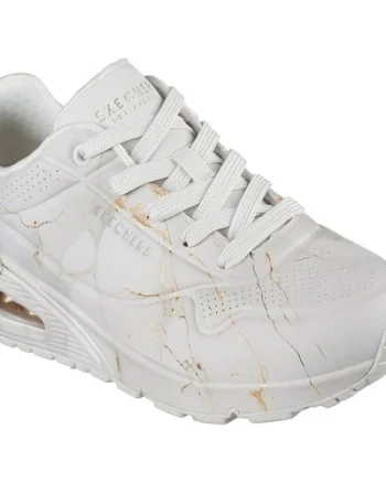 Pantofi sport femei Skechers Uno - Marbel Marvel 155584-OFWT