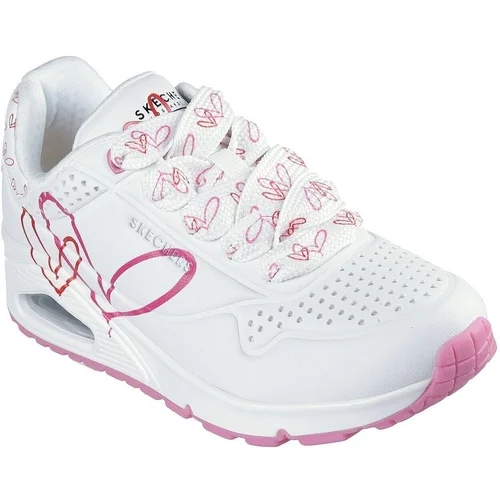 Pantofi sport femei Skechers Uno - Twin Hearts 177924-WRPK