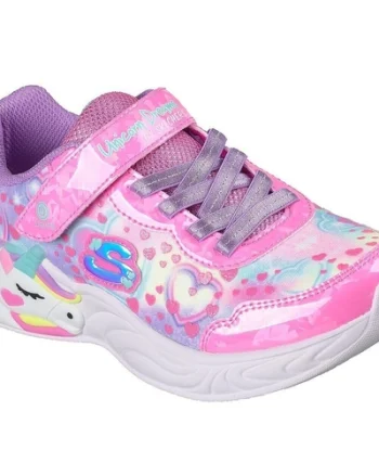Pantofi sport copii Skechers S Lights-unicorn Dreams-hear 303063L-PKMT