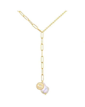 Colier placat cu aur de 14K, Auriu