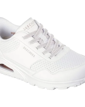 Pantofi sport femei Skechers Uno - Banksia Luxe 177118-WHT
