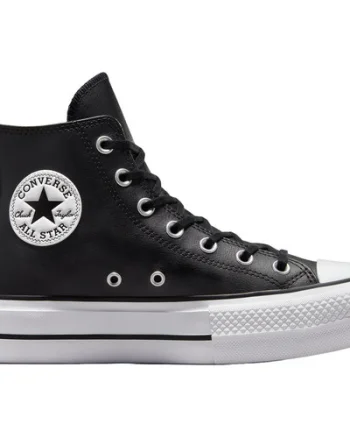 Tenisi cu platforma unisex Converse Chuck Taylor All Star Lift Leather High Top 561675C