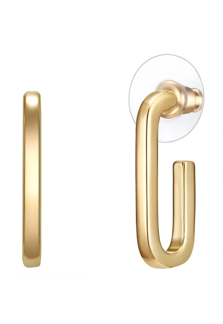 Cercei placati cu aur de 14K, Auriu