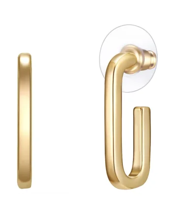 Cercei placati cu aur de 14K, Auriu