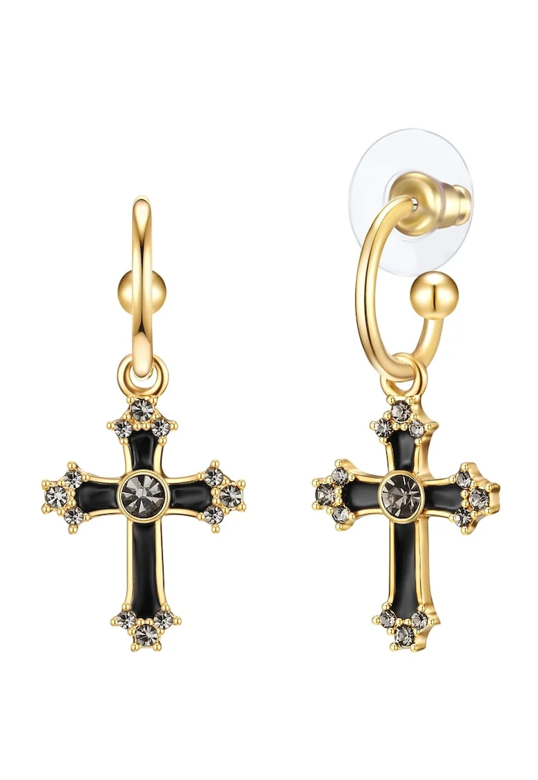 Cercei drop placati cu aur de 14K, Auriu