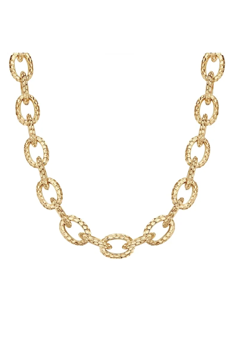 Colier placat cu aur de 14K, Auriu