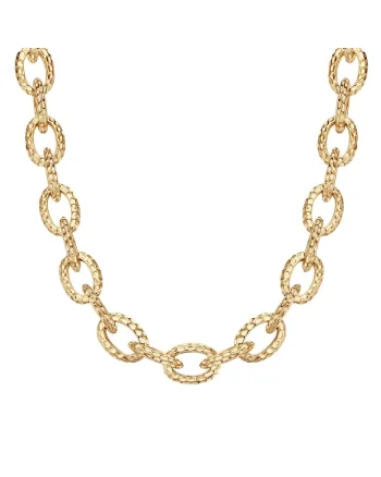 Colier placat cu aur de 14K, Auriu