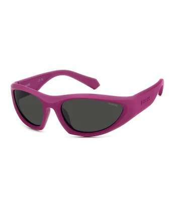 Ochelari de soare wrap unisex polarizati, Fucsia