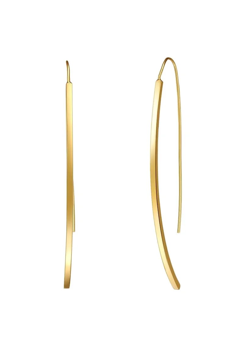 Cercei drop placati cu aur de 14K, Auriu