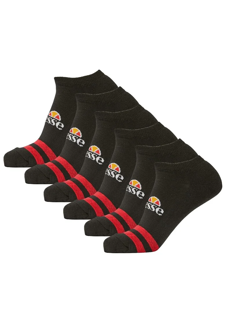 Set de sosete unisex pana la glezna - 6 perechi, Negru