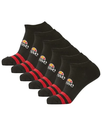 Set de sosete unisex pana la glezna - 6 perechi, Negru