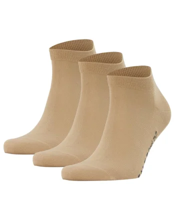 Sosete din amestec de bumbac organic cu efect racoritor, Bej