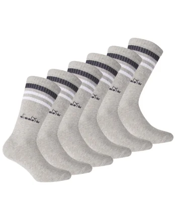 Set de sosete lungi unisex - 6 perechi, Gri