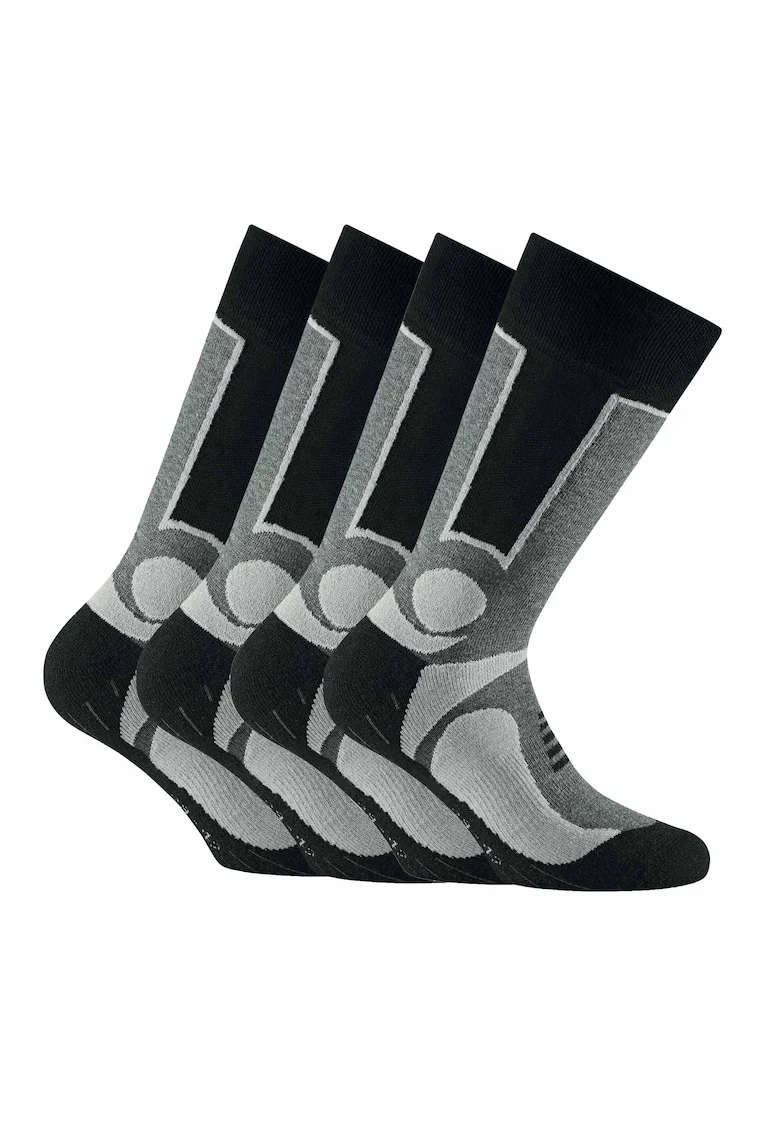 Set de sosete unisex lungi - 4 perechi, Gri