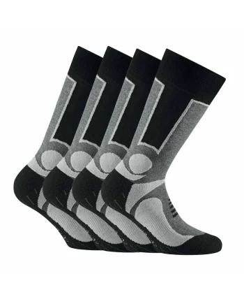 Set de sosete unisex lungi - 4 perechi, Gri