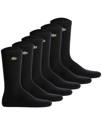 Set de sosete lungi unisex - 6 perechi, Negru