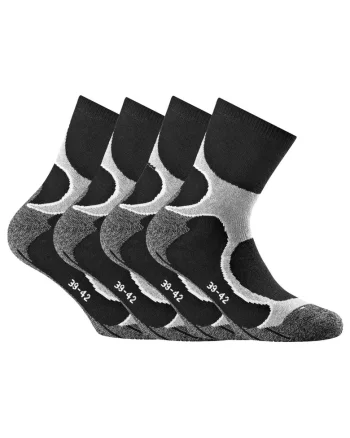 Set de sosete unisex scurte - 4 perechi, Gri