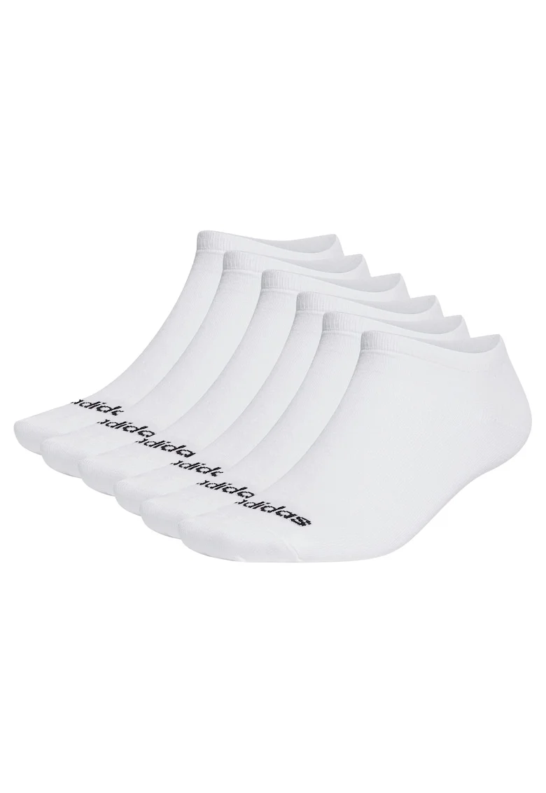 Set de sosete pana la glezna, unisex - 6 perechi, Alb