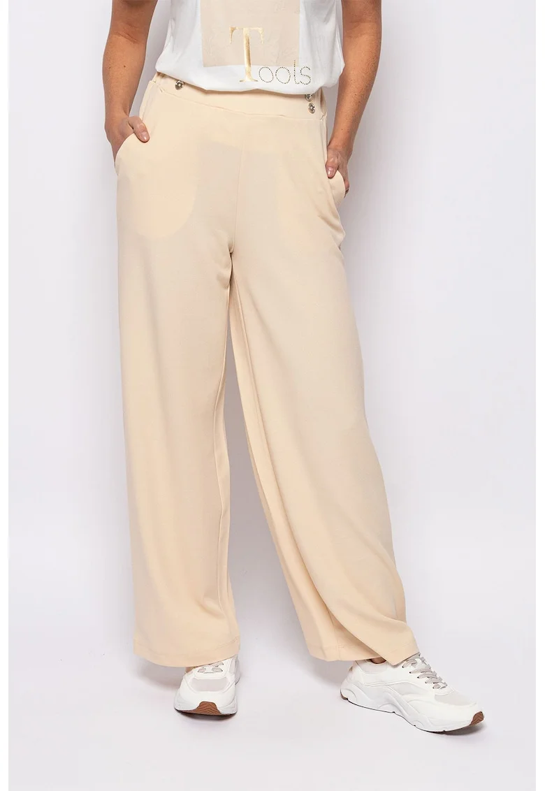 Pantaloni ampli Frida, Bej