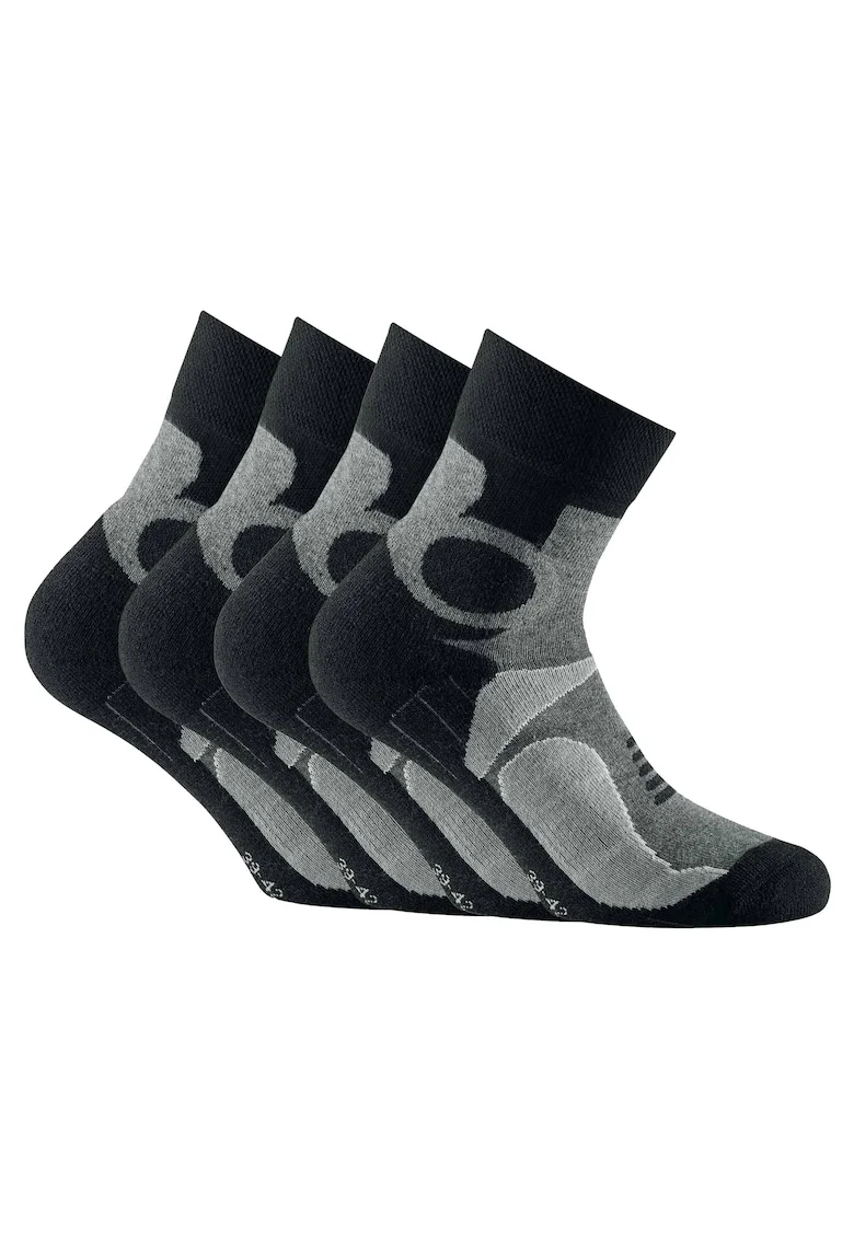 Set de sosete unisex scurte - 4 perechi, Gri