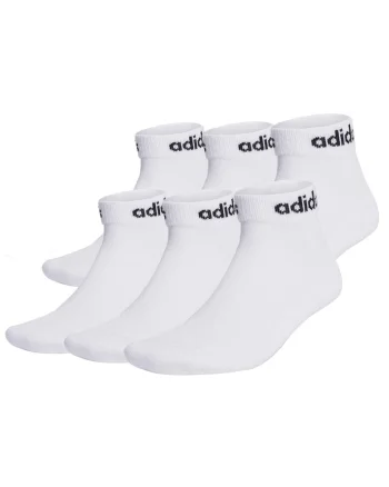 Set de sosete pana la glezna unisex - 6 perechi, Alb