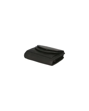 Portofel pliabil de piele, Negru