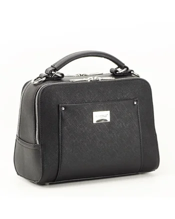 Geanta neagra Erika 13 Negru, Negru, 26x19x12
