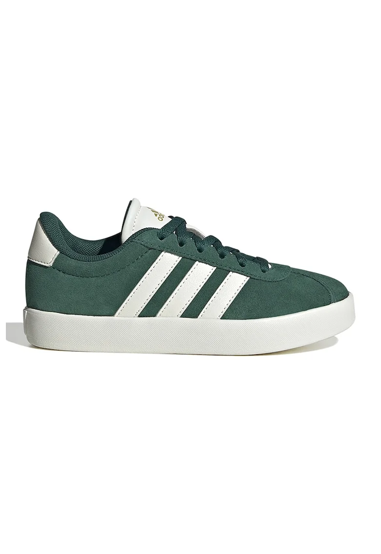 Pantofi sport VL Court 3.0 de piele intoarsa, Alb/Verde