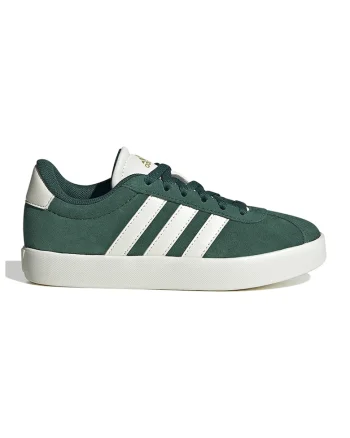 Pantofi sport VL Court 3.0 de piele intoarsa, Alb/Verde