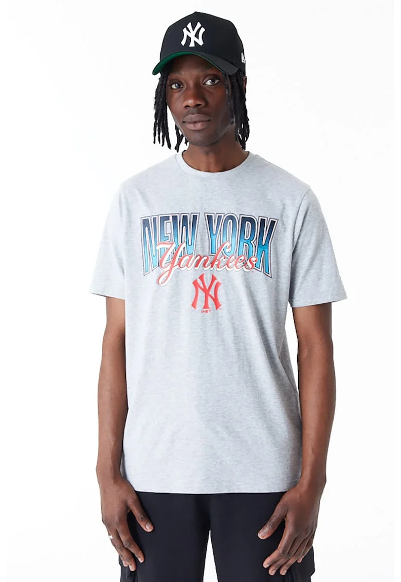 Tricou cu imprimeu New York Yankees MLB, Gri deschis